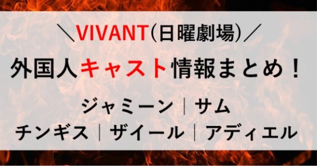 VIVAN 外国人 キャスト 役者 まとめ